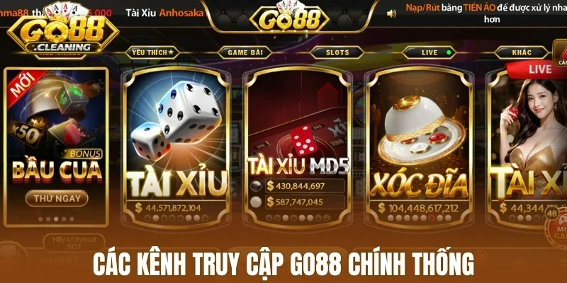 Các kênh truy cập Go88 chính thống