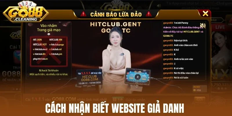 Cách nhận biết website giả danh
