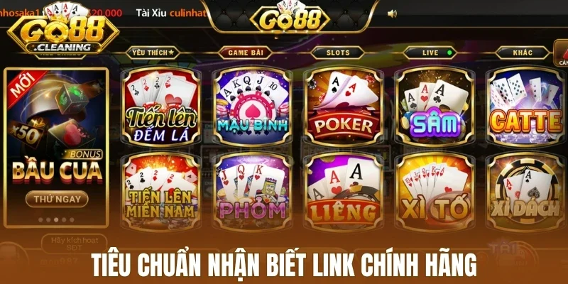 Tiêu chuẩn nhận biết link chính hãng