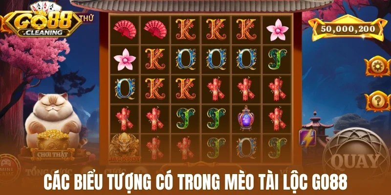 Các biểu tượng có trong mèo tài lộc Go88