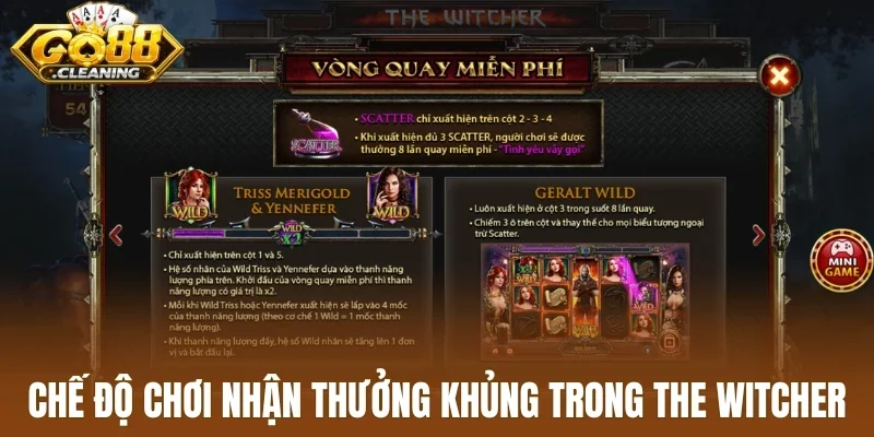 Chế độ chơi nhận thưởng khủng trong The Witcher