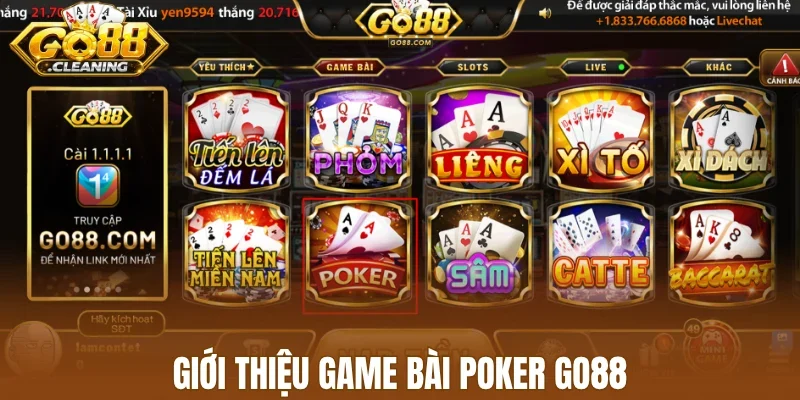 Giới thiệu game bài poker Go88