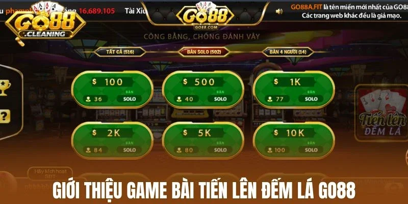 Giới thiệu game bài tiến lên đếm lá Go88