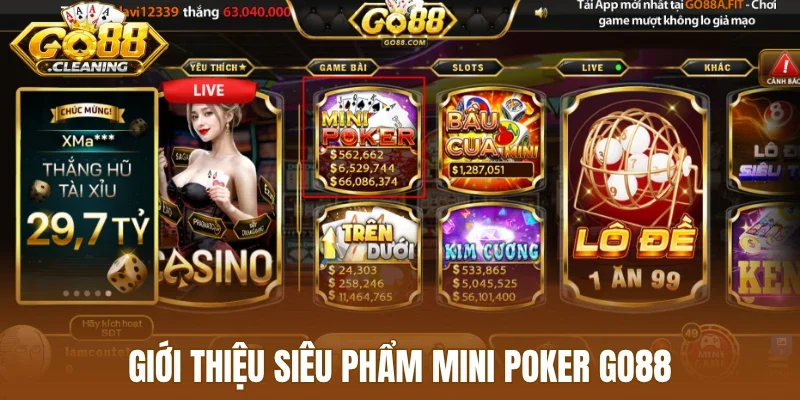 Giới thiệu siêu phẩm mini poker Go88