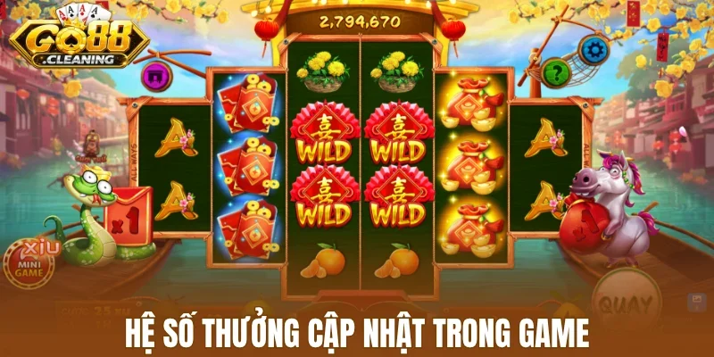 Hệ số thưởng cập nhật trong game
