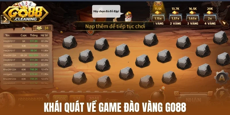 Khái quát về game đào vàng Go88