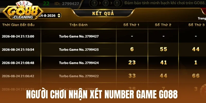 Người chơi nhận xét number game Go88