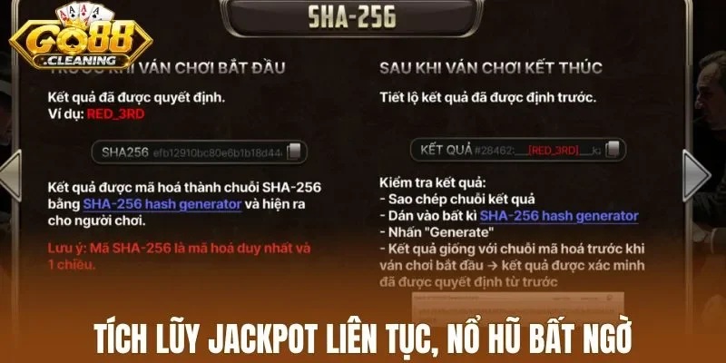 Tích lũy jackpot liên tục, nổ hũ bất ngờ