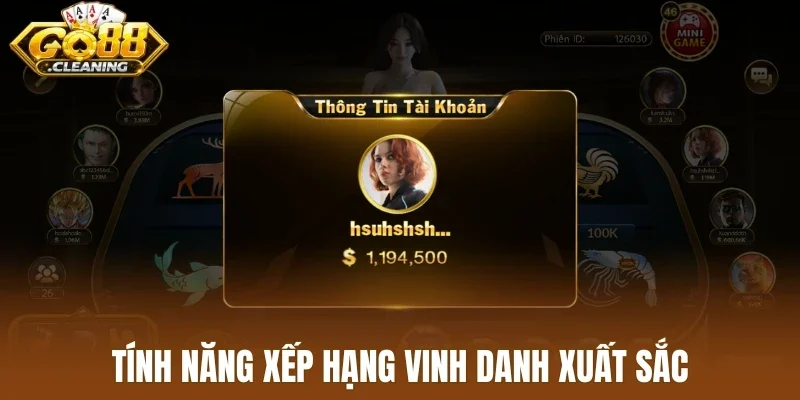 Tính năng xếp hạng vinh danh xuất sắc
