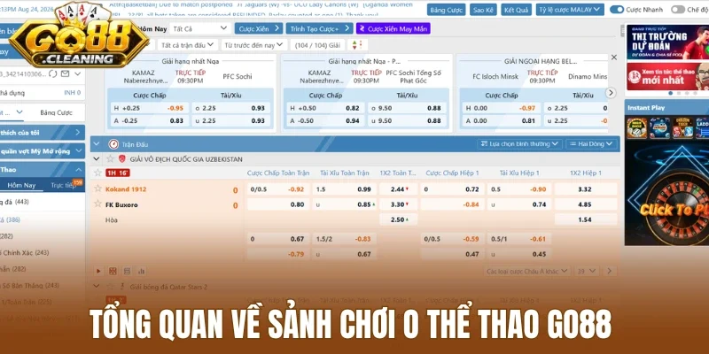 Tổng quan về sảnh chơi O thể thao Go88