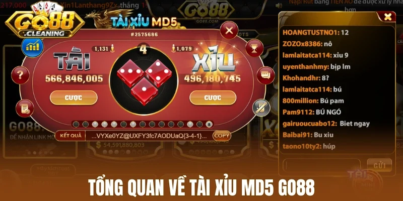 Tổng quan về tài xỉu MD5 Go88